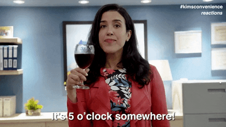 It's 5 O'clock Somewhere Kims Convenience Shannon Ross GIF
