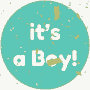 It's A Boy Congratulatory Message GIF