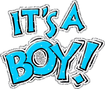It's A Boy Sign Sticker