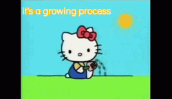 It's A Growing Process Hello Kitty GIF
