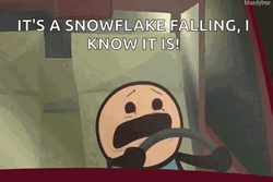 It's A Snowflake Falling GIF