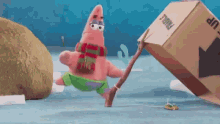 It's A Trap Patrick Scarf GIF