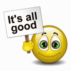 It's All Good Smiley Face Emoji GIF