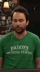 It's Always Sunny Charlie Saying No GIF