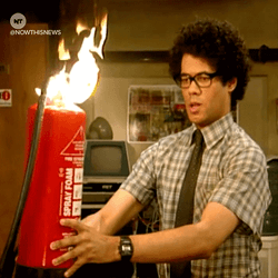 It's Fire Extinguisher Burning GIF