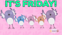 It's Friday Dance Birds Family GIF