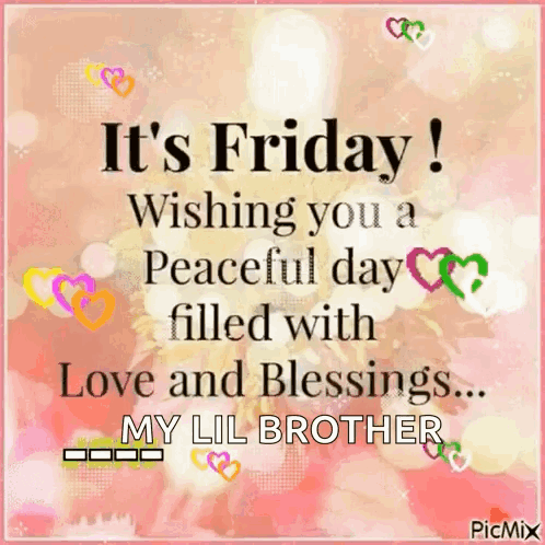 It 'S Friday Wishing You A Peaceful Day Filled With Love And Blessings GIF