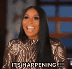 It's Happening Yes Yas Girl OMG GIF