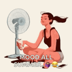 It's Hot Need To Stay Cool GIF