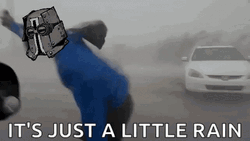 It's Just A Little Rain Hurricane Meme GIF