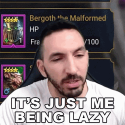 It's Just Me Being Lazy GIF