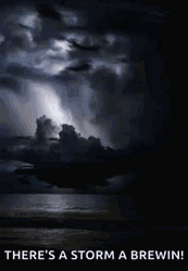 It's Lightning And A Storm Is Brewing GIF