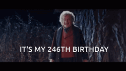 It's My Birthday Bilbo Baggins GIF