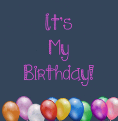 It's My Birthday Greetings With Balloon GIF