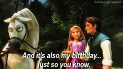 It's My Birthday Rapunzel Tangled GIF