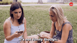 It's Not Funny Though National Sisters Day GIF