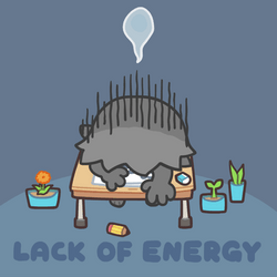 It's Only Wednesday Animated Cat Drained GIF