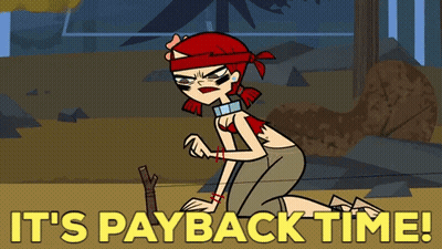 It's Payback Time Poster With Trees GIF