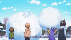 It's Really Big Snowball Fight GIF