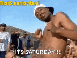 It's Saturday Feel Dancing Man GIF