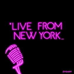 It's Saturday Live From New York Purple Text GIF