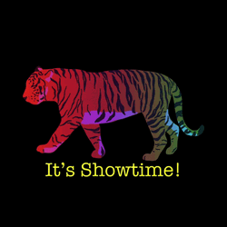 It's Showtime Tiger Changing Hue GIF