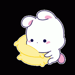 It's So Fluffy Bunny Pillow GIF