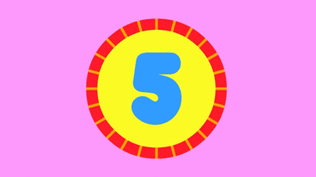 It's The Final Colorful Numbers Countdown GIF