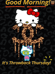 It's Throwback Thursday Hello Kitty Good Morning GIF