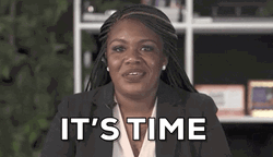 It's Time Cori Bush Shoe GIF