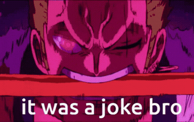 It Was A Joke Bro Is Written On A Purple Background GIF