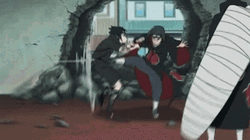 Itachi And Sasuke Fighting Akatsuki Wall Pin
