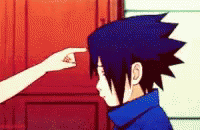 Itachi And Sasuke Head Poke Compilation Wholesome GIF