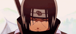 Itachi Uchiha Color-Changing Eyes GIF
