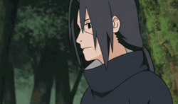 Itachi Uchiha Flicking Sasuke's Forehead GIF