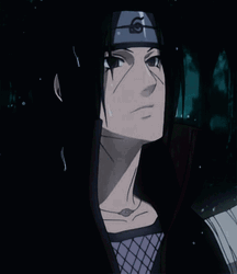Itachi Uchiha In The Rain GIF