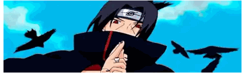 Itachi Uchiha Making Hand Gesture Sticker