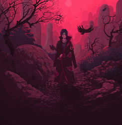 Itachi Uchiha Pixel Art Animation GIF
