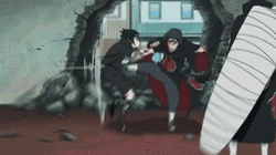 Itachi Vs Sasuke Intense Fight GIF