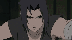 Itachi Vs Sasuke Shuriken Strings GIF