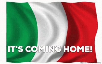 Italian Flag Saying It's Coming Home GIF