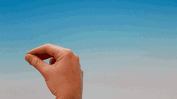 Italian Hand In Blue Background GIF