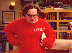 Itchy Leonard Hofstadter GIF