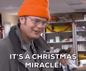 Its A Christmas Miracle The Office Dwight GIF