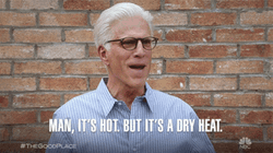 Its A Dry Heat Ted Danson GIF