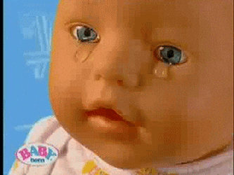 Its A Man Baby Shedding Tears GIF