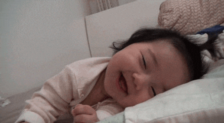 Its A Man Baby Smiling On Sleep GIF
