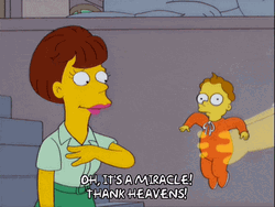 Its A Miracle The Simpsons Lady And Baby GIF