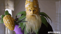 Its Corn Man Cutting Beard GIF