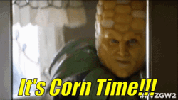 Its Corn Time Funny Cornman Talking GIF